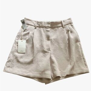 Wilfred Artiza Effortless NWT Wine’s 6,  5” Shorts High Waist Light Beige $98🔥